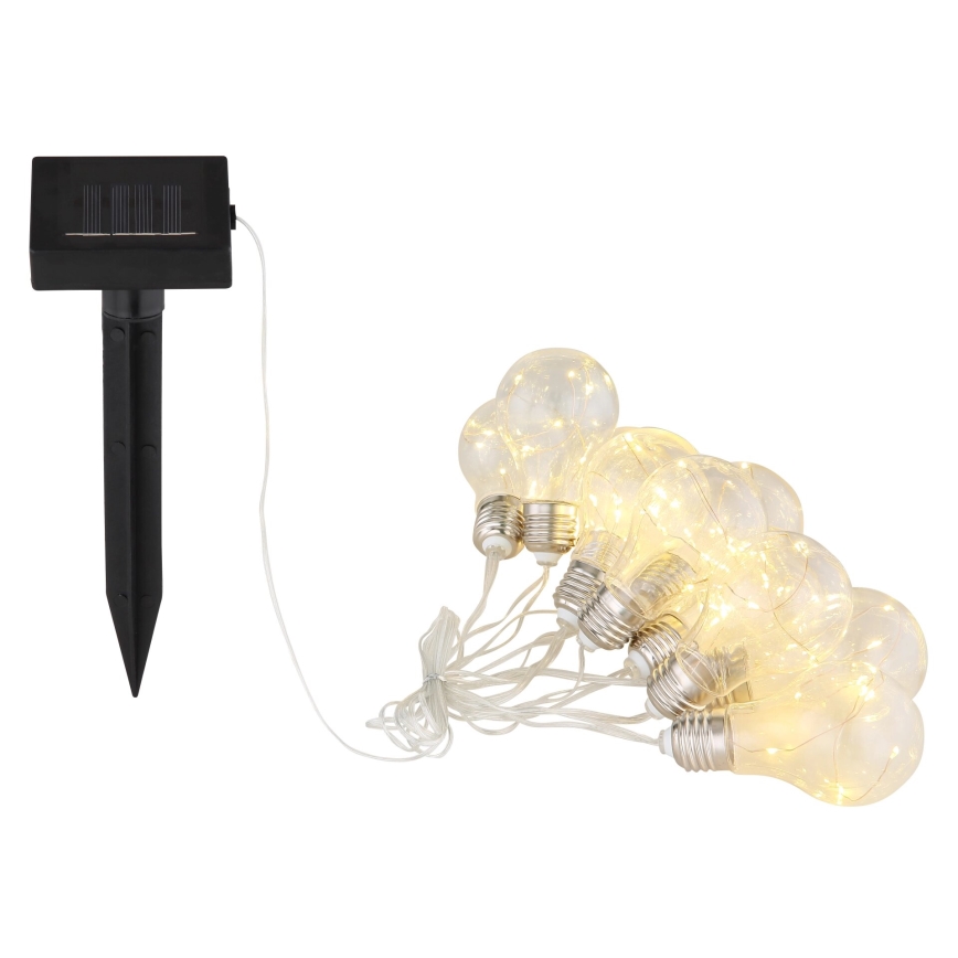 Globo - LED Solární řetěz 10xLED/0,06W/3,2V 380 cm IP44 600 mAh
