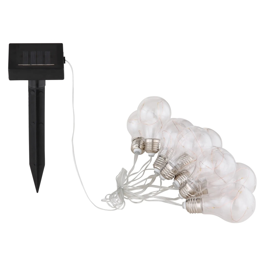 Globo - LED Solární řetěz 10xLED/0,06W/3,2V 380 cm IP44 600 mAh