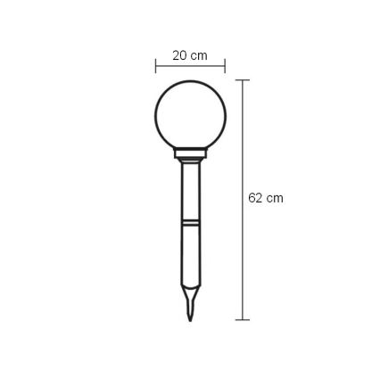 Globo - LED Venkovní osvětlení LED/0,06W/3,2V IP44