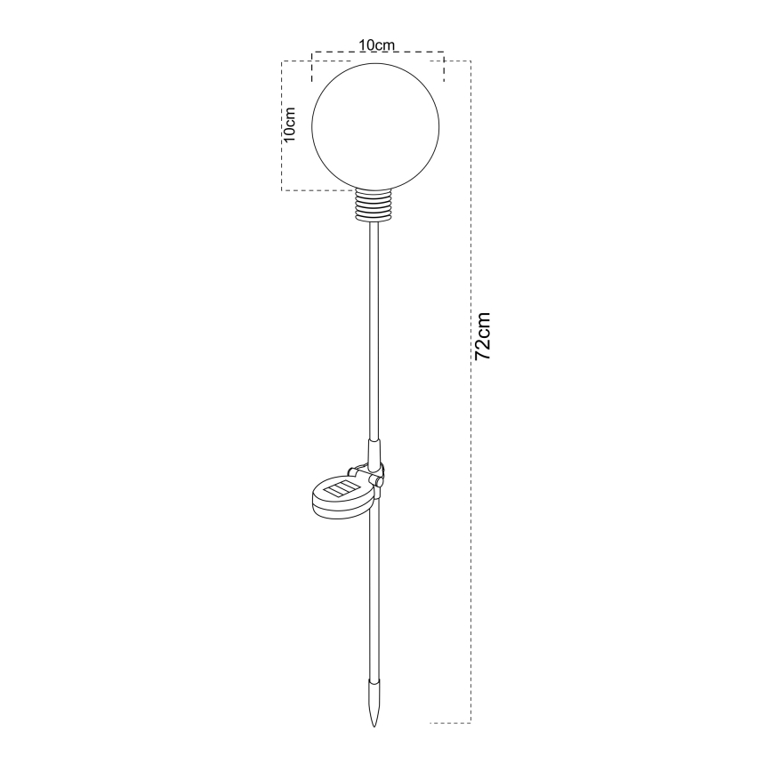 Globo - LED Solární svítidlo LED/3,2V IP44 600 mAh