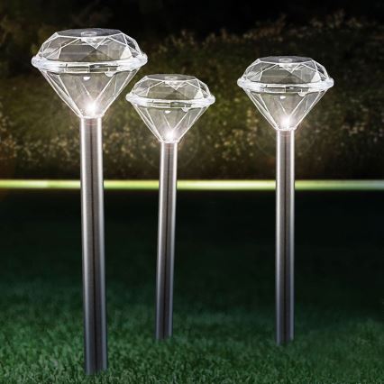 Globo 33956-3 - SADA 3x Solární svítidlo LED/0,06W/3,2V