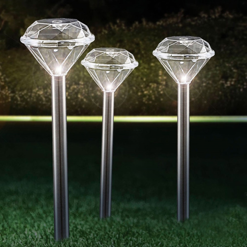 Globo 33956-3 - SADA 3x Solární svítidlo LED/0,06W/3,2V