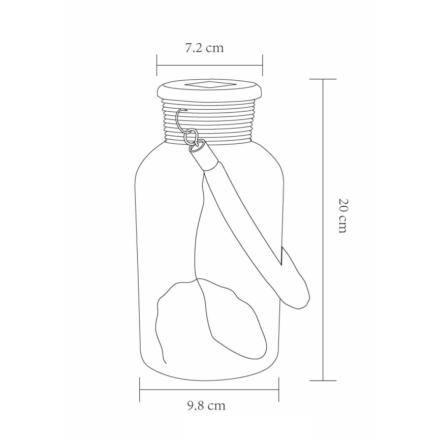 Globo - LED Solární svítidlo LED/0,6W/3,2V IP44 200 mAh