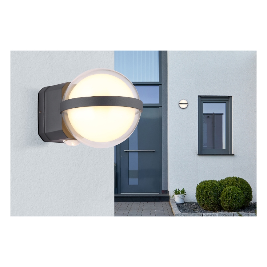 Globo - LED Venkovní nástěnné svítidlo LED/12W/230V IP54 černá