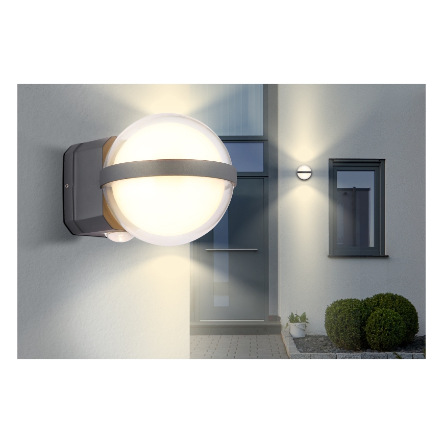 Globo - LED Venkovní nástěnné svítidlo LED/12W/230V IP54 černá