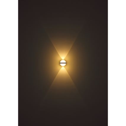 Globo - LED Venkovní nástěnné svítidlo LED/12W/230V IP54 černá
