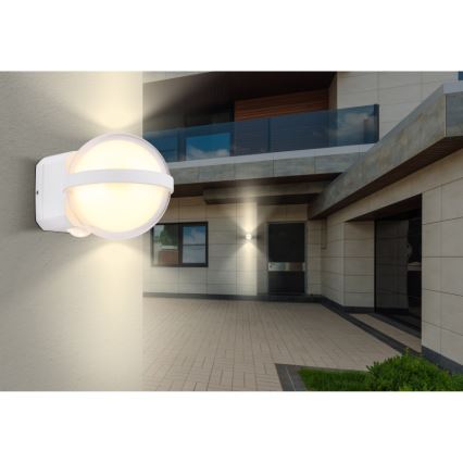 Globo - LED Venkovní nástěnné svítidlo LED/12W/230V IP54 bílá