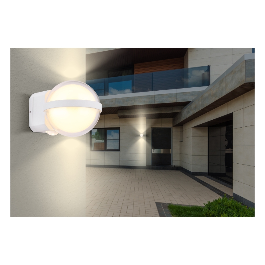 Globo - LED Venkovní nástěnné svítidlo LED/12W/230V IP54 bílá