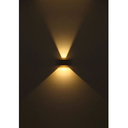Globo - LED Venkovní nástěnné svítidlo se senzorem 2xLED/3W/230V IP54