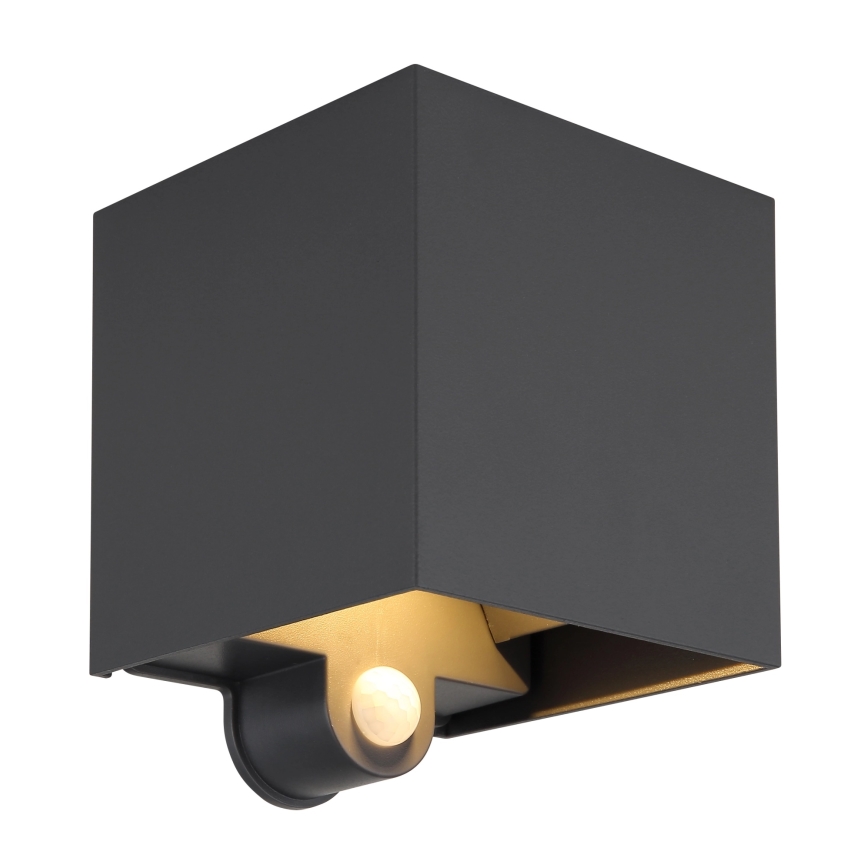 Globo - LED Venkovní nástěnné svítidlo se senzorem 2xLED/3W/230V IP54