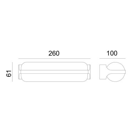 Globo - LED Venkovní nástěnné svítidlo LED/20W/230V IP54