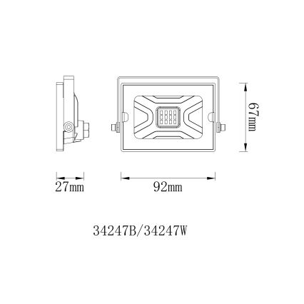 Globo - LED Reflektor LED/10W/230V IP65