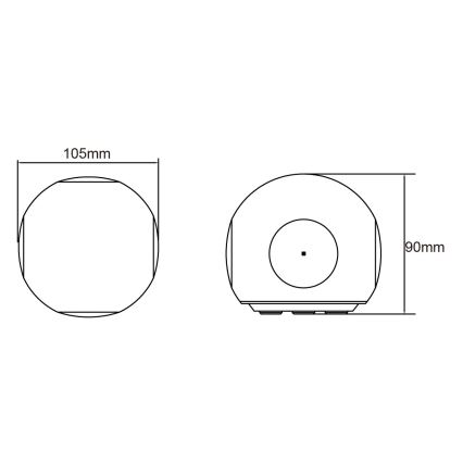 Globo - LED Venkovní nástěnné svítidlo LED/4,5W/230V IP54
