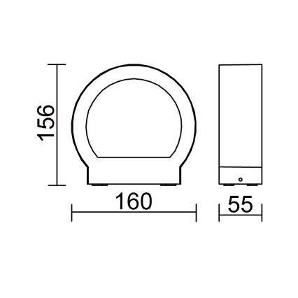 Globo - LED Venkovní nástěnné svítidlo LED/6W/230V IP54