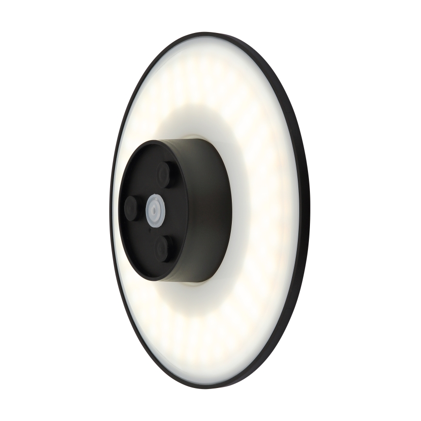 Globo - LED Venkovní nástěnné svítidlo LED/15W/230V 3000/4000/6000K pr. 25,2 cm IP44 černá