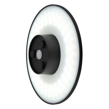 Globo - LED Venkovní nástěnné svítidlo LED/15W/230V 3000/4000/6000K pr. 25,2 cm IP44 černá