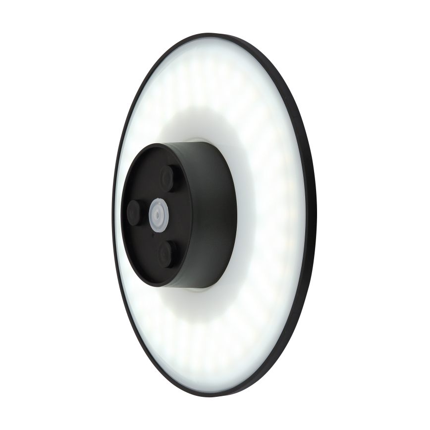 Globo - LED Venkovní nástěnné svítidlo LED/15W/230V 3000/4000/6000K pr. 25,2 cm IP44 černá