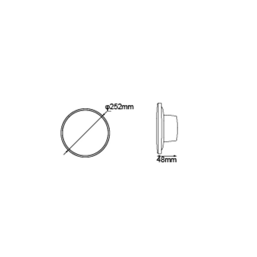 Globo - LED Venkovní nástěnné svítidlo LED/15W/230V 3000/4000/6000K pr. 25,2 cm IP44 bílá