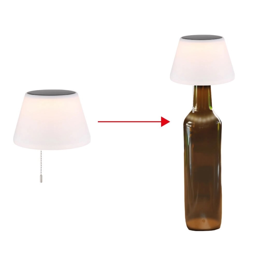 Globo - LED Solární stínidlo na láhev 10xLED/1,5W/3V IP44