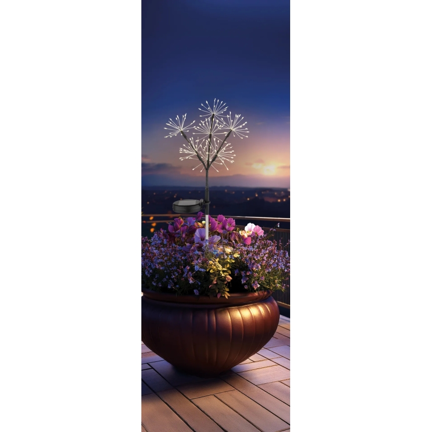 Globo - LED Solární svítidlo 3xLED/3V IP44 600 mAh ohňostroj