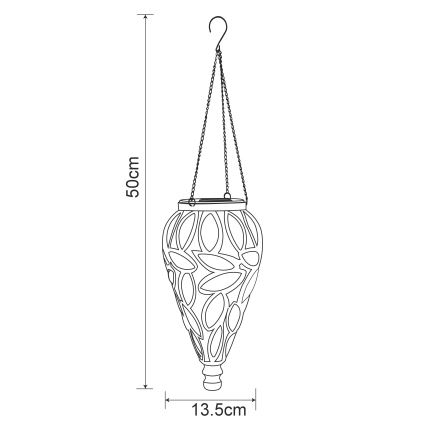 Globo - LED Solární svítidlo LED/0,9W/3,2V IP44 žlutá