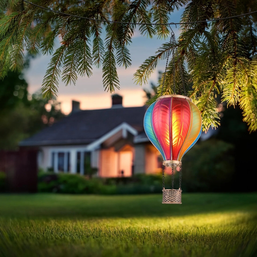 Globo - Závěsná solární dekorace 20xLED/0,5W/3V IP44 létající balón