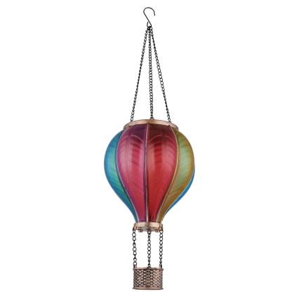 Globo - Závěsná solární dekorace 20xLED/0,5W/3V IP44 létající balón
