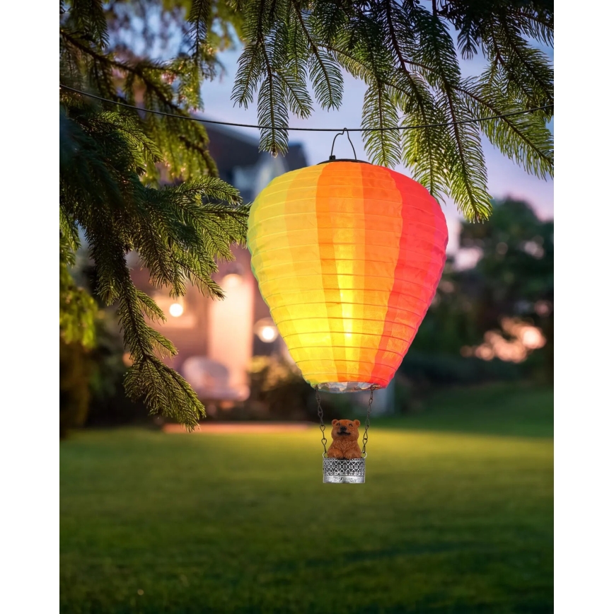 Globo - LED Závěsná solární dekorace 24xLED/0,06W/3V IP44 létající balón