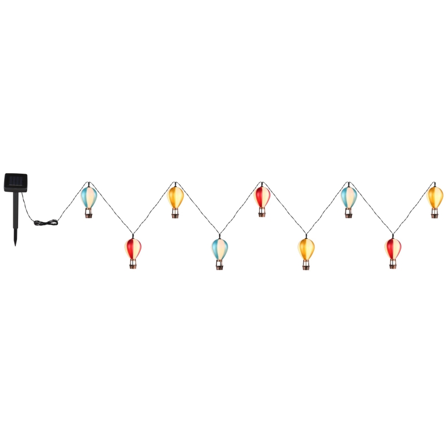 Globo - LED Solární řetěz 9xLED/0,06W/3V 390 cm IP44