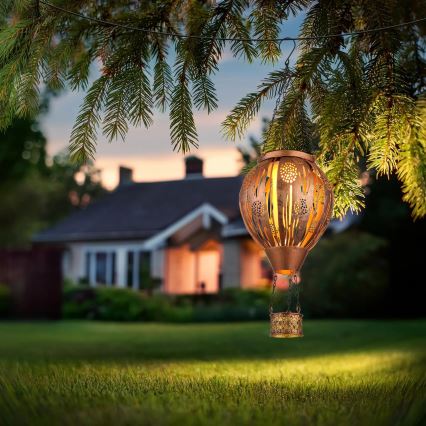 Globo - LED Závěsná solární dekorace 12xLED/0,02W/3V IP44 létající balón