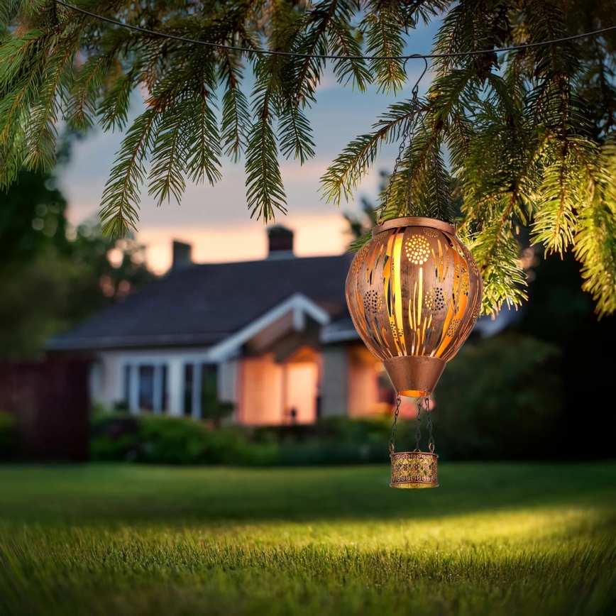 Globo - LED Závěsná solární dekorace 12xLED/0,02W/3V IP44 létající balón