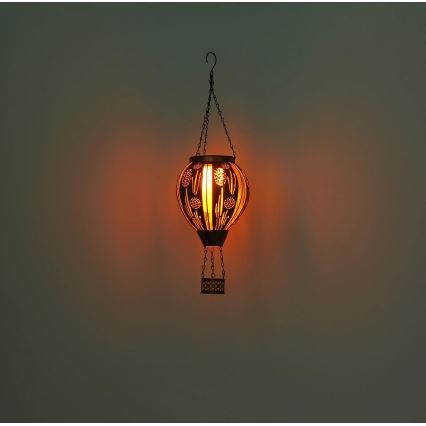 Globo - LED Závěsná solární dekorace 12xLED/0,02W/3V IP44 létající balón