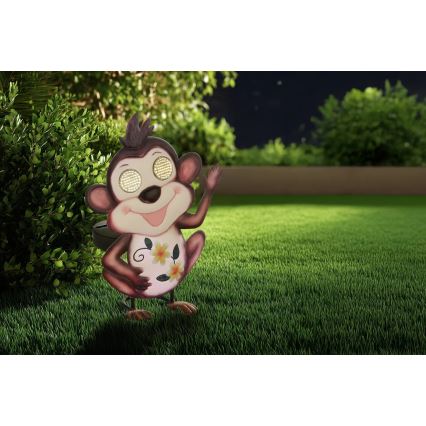 Globo - LED Solární svítidlo 104xLED/3V IP44 300 mAh opice