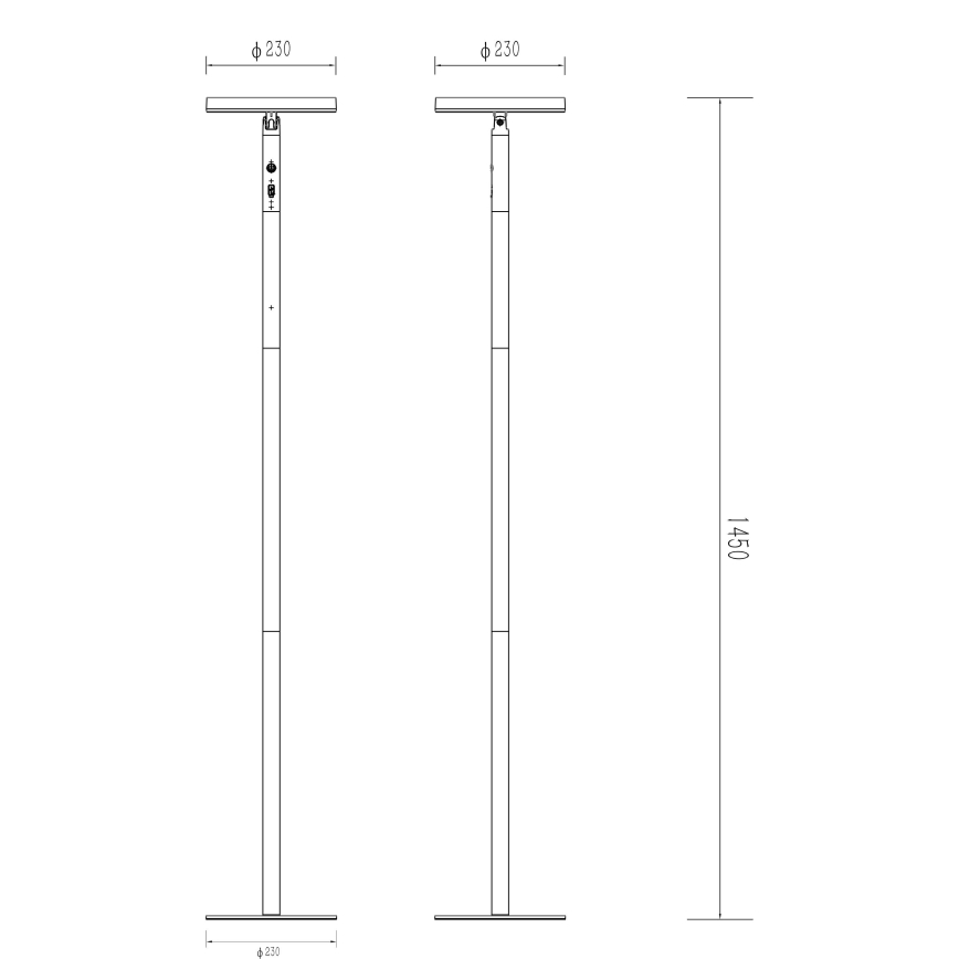 Globo - LED Solární lampa LED/6W/3,7V IP54