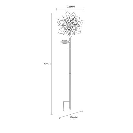 Globo - LED Solární dekorace LED/0,06W/3,2V IP44