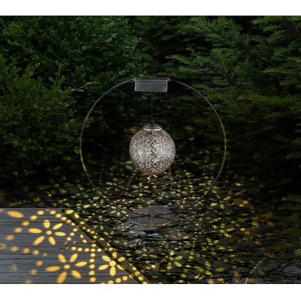 Globo - Solární svítidlo LED/0,06W/1,2V stříbrná IP44