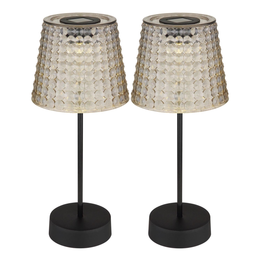 Globo 36634-2S - SADA 2x LED Solární svítidlo SOLAR LED/0,06W/3V IP44 40 mAh šedá