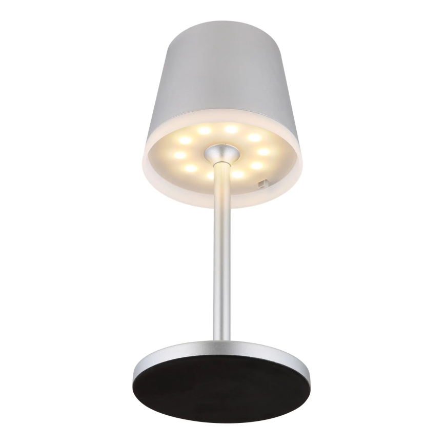 Globo - LED Solární svítidlo LED/0,6W/3V 3000K IP44 matný chrom