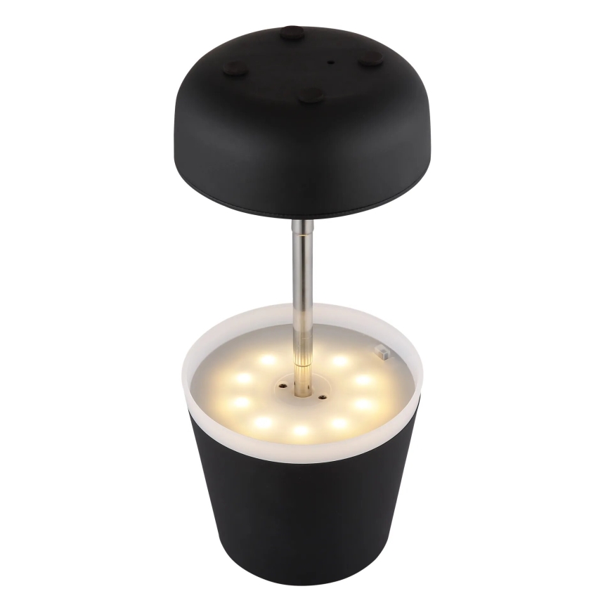 Globo - LED Solární lampa 10xLED/0,06W/3V IP44 černá