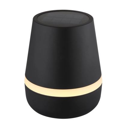 Globo - LED Solární lampa 10xLED/0,06W/3V IP44 černá