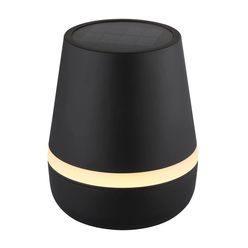 Globo - LED Solární lampa 10xLED/0,06W/3V IP44 černá