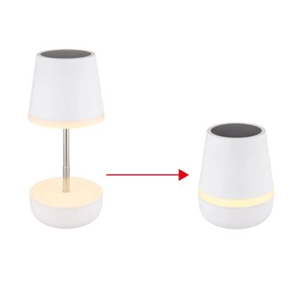 Globo - LED Solární lampa 10xLED/0,06W/3V IP44 bílá