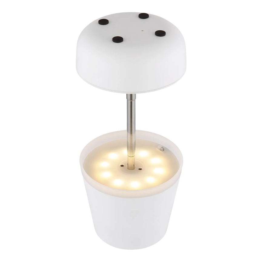 Globo - LED Solární lampa 10xLED/0,06W/3V IP44 bílá