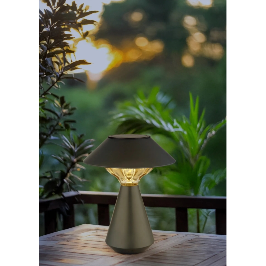 Globo - LED Solární lampa 10xLED/0,06W/1,2V IP44 černá