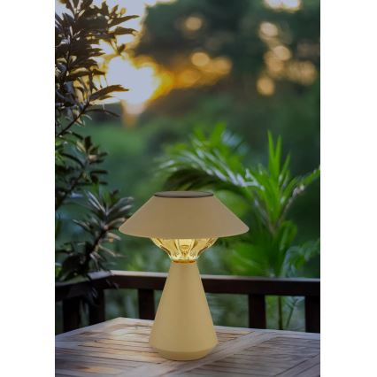 Globo - LED Solární lampa 10xLED/0,06W/1,2V IP44 hnědá