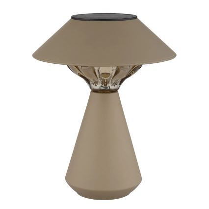 Globo - LED Solární lampa 10xLED/0,06W/1,2V IP44 hnědá