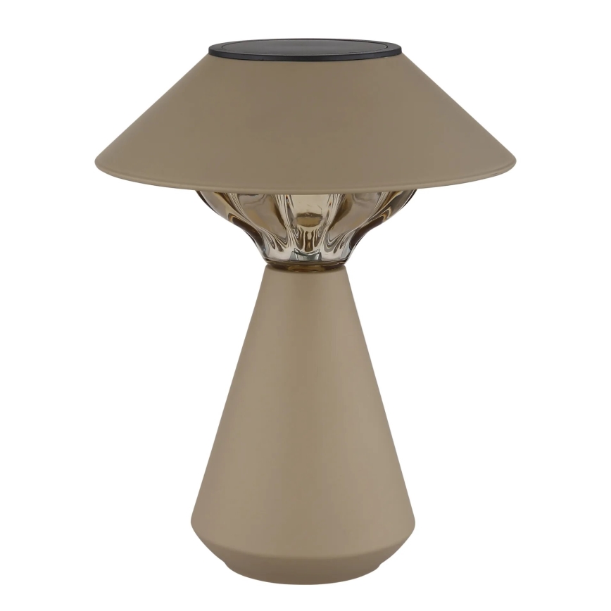 Globo - LED Solární lampa 10xLED/0,06W/1,2V IP44 hnědá