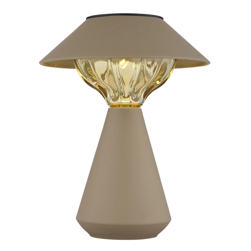 Globo - LED Solární lampa 10xLED/0,06W/1,2V IP44 hnědá