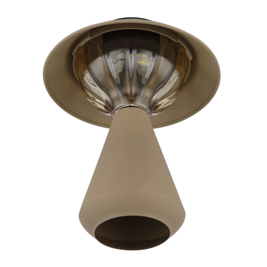 Globo - LED Solární lampa 10xLED/0,06W/1,2V IP44 hnědá