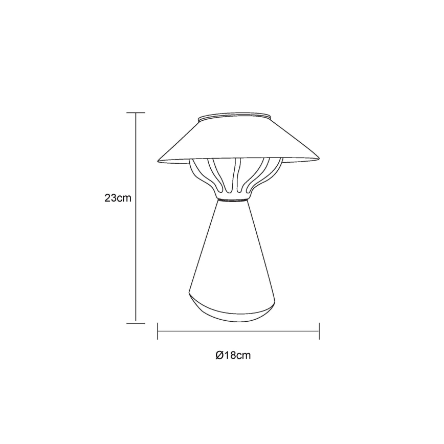 Globo - LED Solární lampa 10xLED/0,06W/1,2V IP44 hnědá